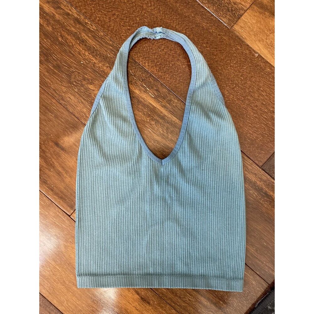 Urban outfitters Women size small Out From Under Seamless Halter Bra Top blue